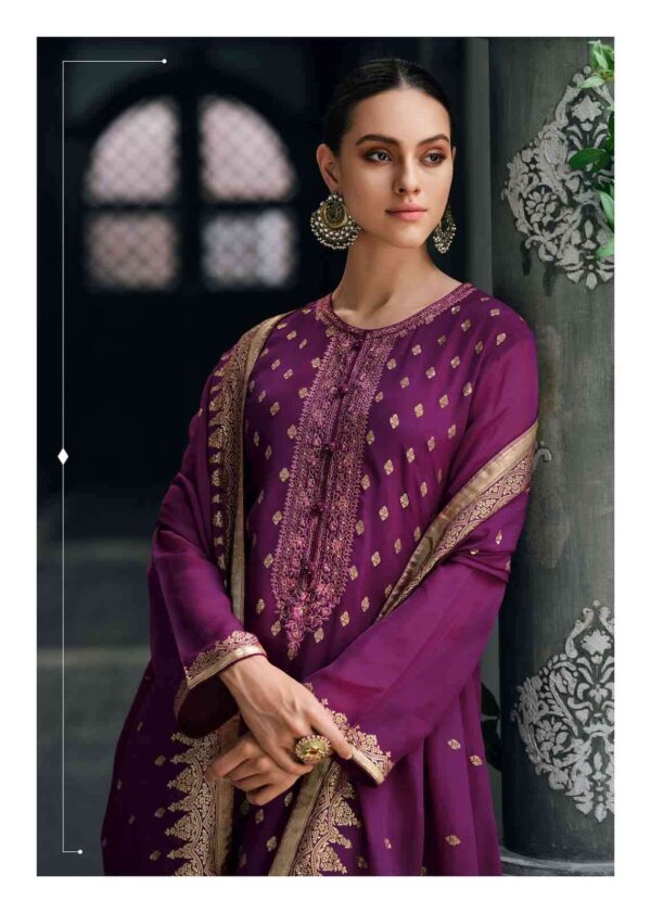 My Fashion Road Varsha Anamika Exclusive Party Wear Organza Salwar Suit | Purple