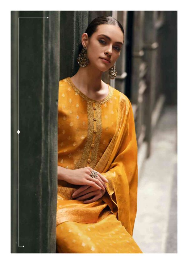 My Fashion Road Varsha Anamika Exclusive Party Wear Organza Salwar Suit | Yellow