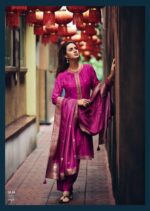 My Fashion Road Varsha Shubh Designer Silk Salwar Suit New Collection | Magenta