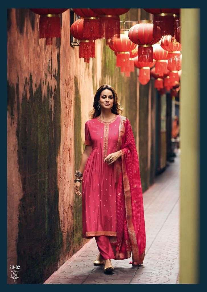 Shop chanderi zardozi work suit for women | The Indian Couture