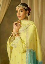 My Fashion Road Chandani Soft Silk Kimora Heer Designer Salwar Suits | Yellow