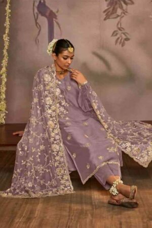 My Fashion Road Kimora Dilbara Designer Work Party Wear Salwar Kameez | Purple