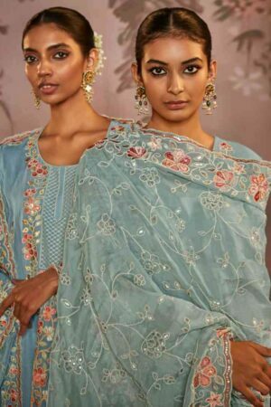My Fashion Road Kimora Dilbara Designer Work Party Wear Salwar Kameez | Blue