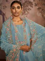 My Fashion Road Kimora Dilbara Designer Work Party Wear Salwar Kameez | Darkblue