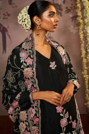 My Fashion Road Kimora Dilbara Designer Work Party Wear Salwar Kameez | Black