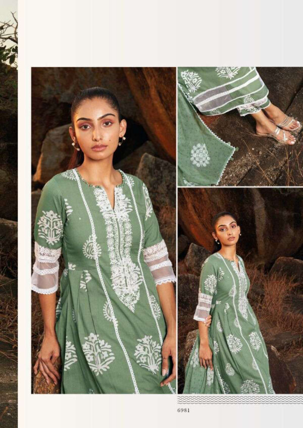 My Fashion Road Jay Vijay Rohi Cotton Block Print Suits | 6981