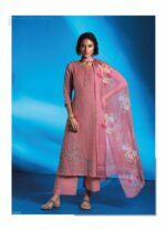 My Fashion Road Ganga Fashion Reet Designer Linen Jacquard Salwar Suit | Pink