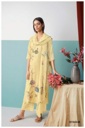 My Fashion Road Ganga Vasana Exclusive Designer Print Salwar Kameez | Yellow