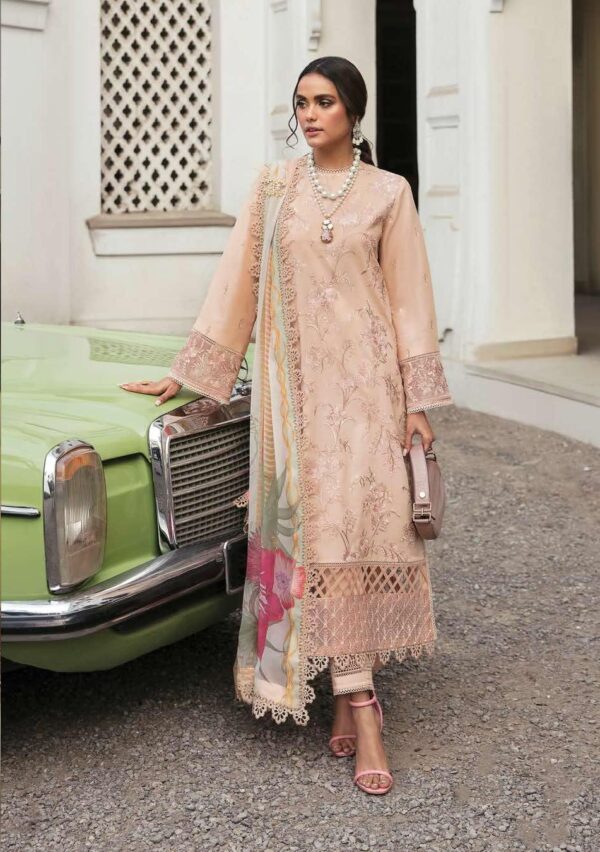 My Fashion Road Afrozeh Lamhay Luxury Lawn Unstitched Formals Collection 2023 | EUPHORIA