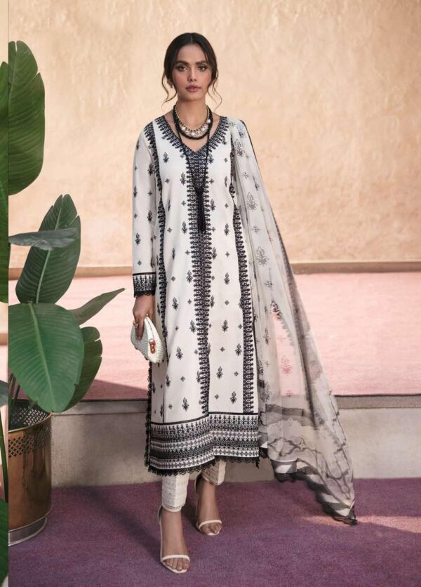 My Fashion Road Afrozeh Lamhay Luxury Lawn Unstitched Formals Collection 2023 | MIRAGE