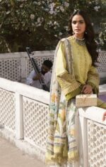 My Fashion Road Afrozeh Lamhay Luxury Lawn Unstitched Formals Collection 2023 | SAGE