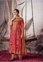 My Fashion Road Jay Vijay Rangde Designer Moga Silk Salwar Suit | Red