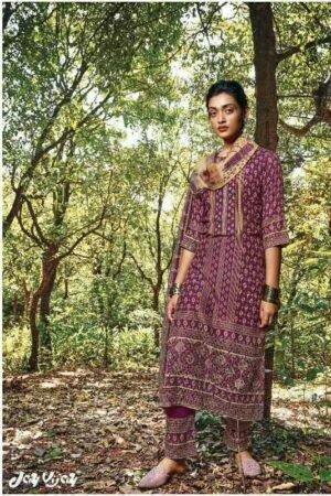 My Fashion Road Jay Vijay Vara Exclusive Designer Party Wear Silk Salwar Kameez | Purple