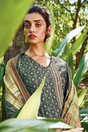 My Fashion Road Jay Vijay Vara Exclusive Designer Party Wear Silk Salwar Kameez | Grey