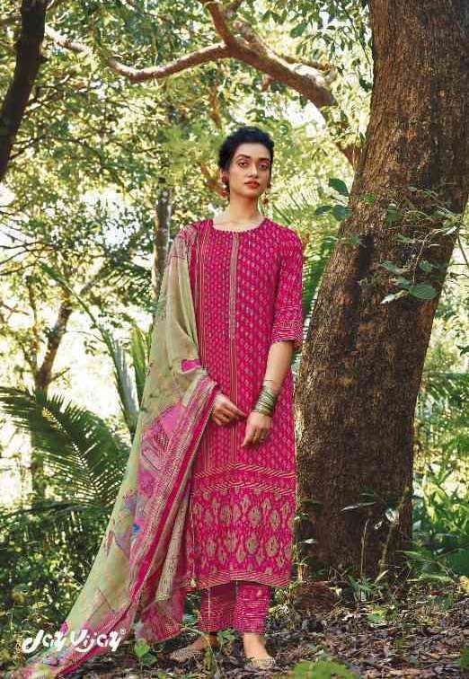 My Fashion Road Jay Vijay Vara Exclusive Designer Party Wear Silk Salwar Kameez | Fuschia Pink