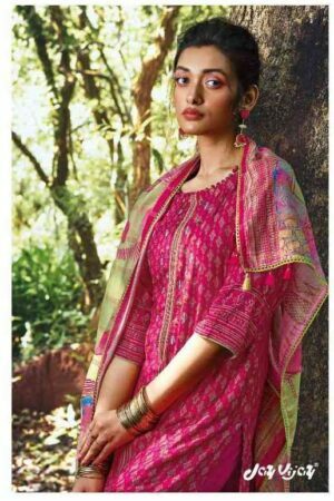 My Fashion Road Jay Vijay Vara Exclusive Designer Party Wear Silk Salwar Kameez | Fuschia Pink