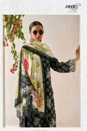 My Fashion Road Kimora Heer Afsana Designer Muslin Silk Salwar Suit | 8934