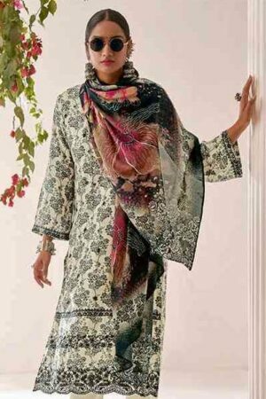 My Fashion Road Kimora Heer Afsana Designer Muslin Silk Salwar Suit | 8935
