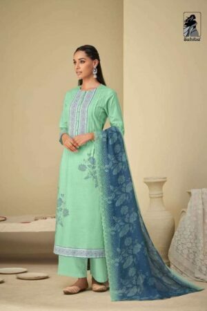My Fashion Road Sahiba Anaisha Designer Cotton Salwar Kameez | Green