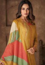 My Fashion Road Sahiba Itra Exclusive Designer Silk Salwar Suit | Yellow
