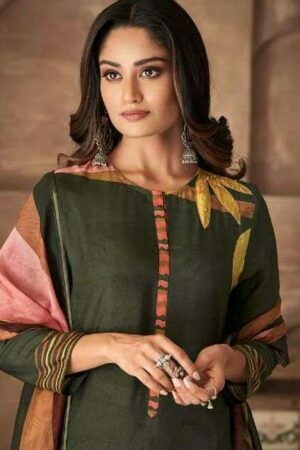 My Fashion Road Sahiba Itra Exclusive Designer Silk Salwar Suit | HotBlack