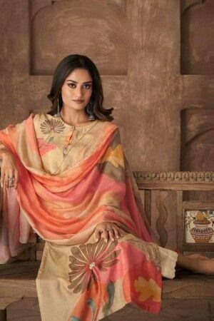 My Fashion Road Sahiba Itra Exclusive Designer Silk Salwar Suit | Mustard