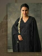 My Fashion Road Kimora Heer Begum Pant Style Dress Material | Black