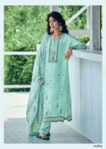 My Fashion Road Varsha Ehrum Ruhaniyat Exclusive Silky Satin Salwar Kameez | Blue