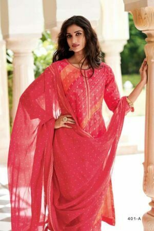 My Fashion Road Varsha Fashion Moh Exclusive Woven Designer Salwar Suit | Red