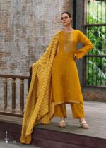 My Fashion Road Varsha Nisha Exclusive Designer Organza Suit | Yellow