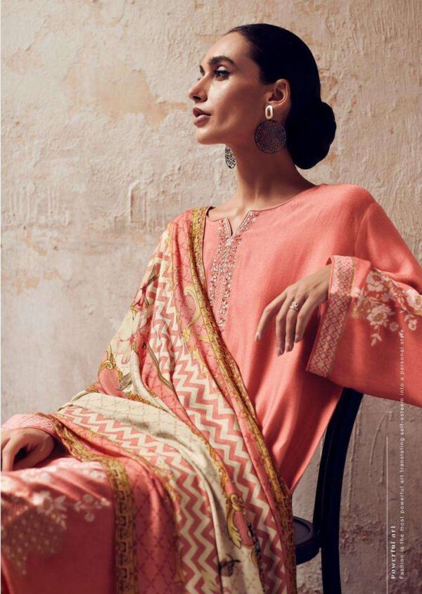 My Fashion Road Varsha Shades Of Love Pakistani Print Muslin Salwar Suit | Peach