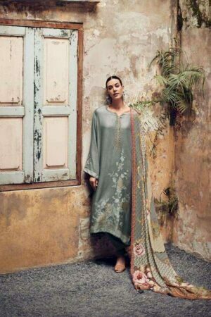 My Fashion Road Varsha Shades Of Love Pakistani Print Muslin Salwar Suit | Grey