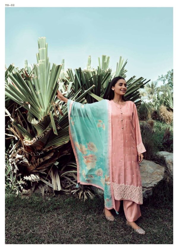 My Fashion Road Varsha Tisca Exclusive Muslin Salwar Kameez | Pink