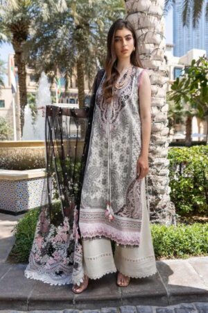 My Fashion Road Sobia Nazir Luxury Lawn 2023 Unstitched Suit | L22-13A