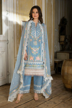 My Fashion Road Sobia Nazir Luxury Lawn 2023 Unstitched Suit | 3A