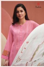 My Fashion Road Sudriti Sahiba Summer Stripes Cotton Pant Style Suit | Pink