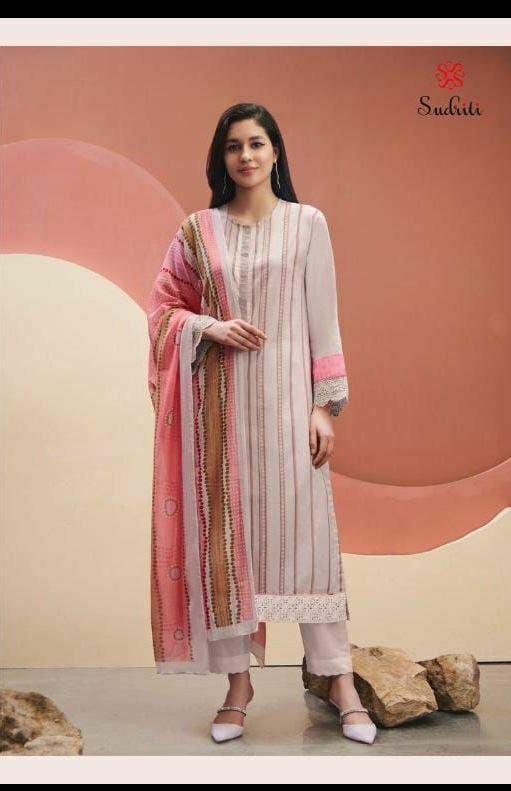 Shop Online Embroidered Cotton Green Pant Style Suit : 258232 -