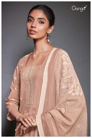 My Fashion Road Ganga Jhanvi Fancy Excusive Cotton Salwar Kameez | Brown
