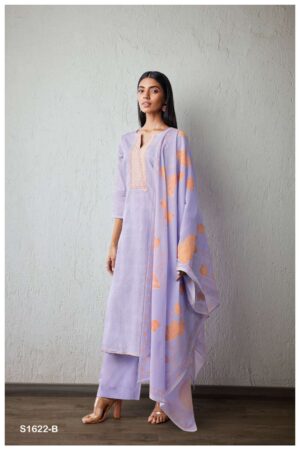 My Fashion Road Ganga Unnati Cotton Unstitched Salwar Kameez  | Lilac