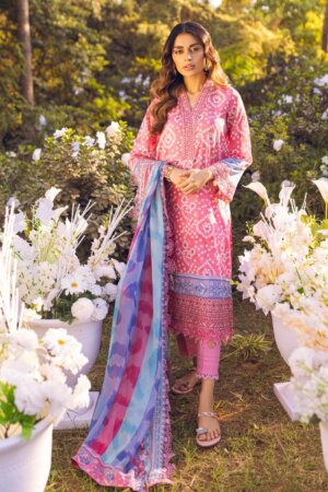 My Fashion Road Nureh Gardenia Unstitched Embroidered & Printed Lawn 2023 | NSG-90