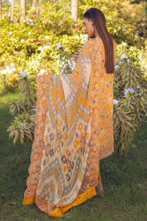 My Fashion Road Nureh Gardenia Unstitched Embroidered & Printed Lawn 2023 | NSG-91