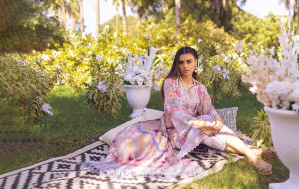 My Fashion Road Nureh Gardenia Unstitched Embroidered & Printed Lawn 2023 | NSG-93