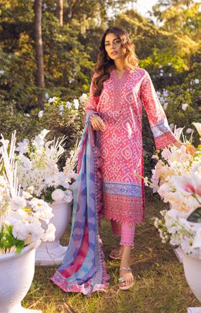My Fashion Road Nureh Gardenia Unstitched Embroidered & Printed Lawn 2023 | NSG-90