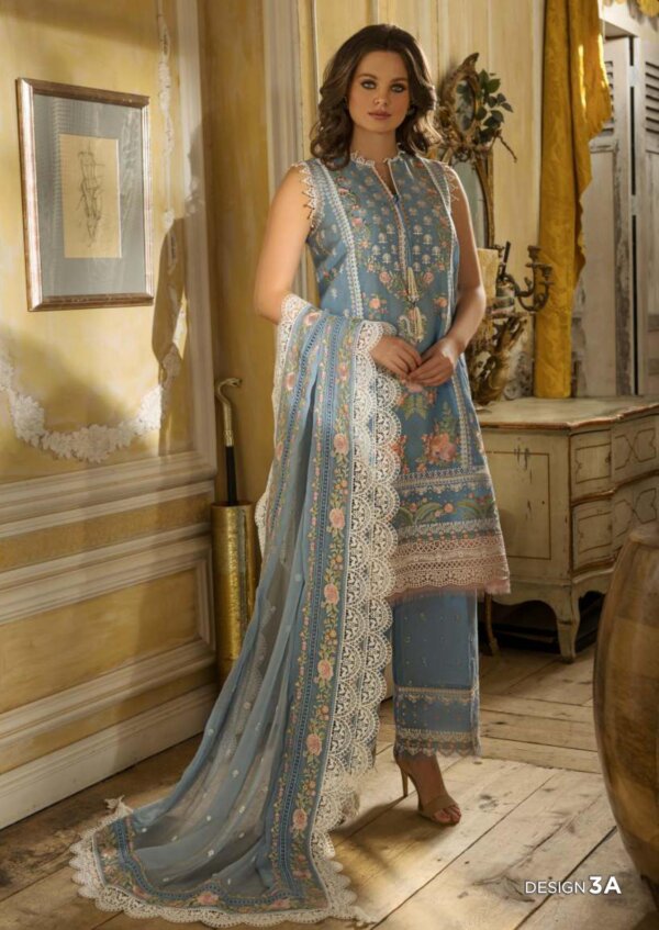 My Fashion Road Sobia Nazir Luxury Lawn 2023 Unstitched Suit | 3A