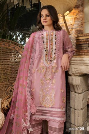 My Fashion Road Sobia Nazir Luxury Lawn 2023 Unstitched Suit | 10B