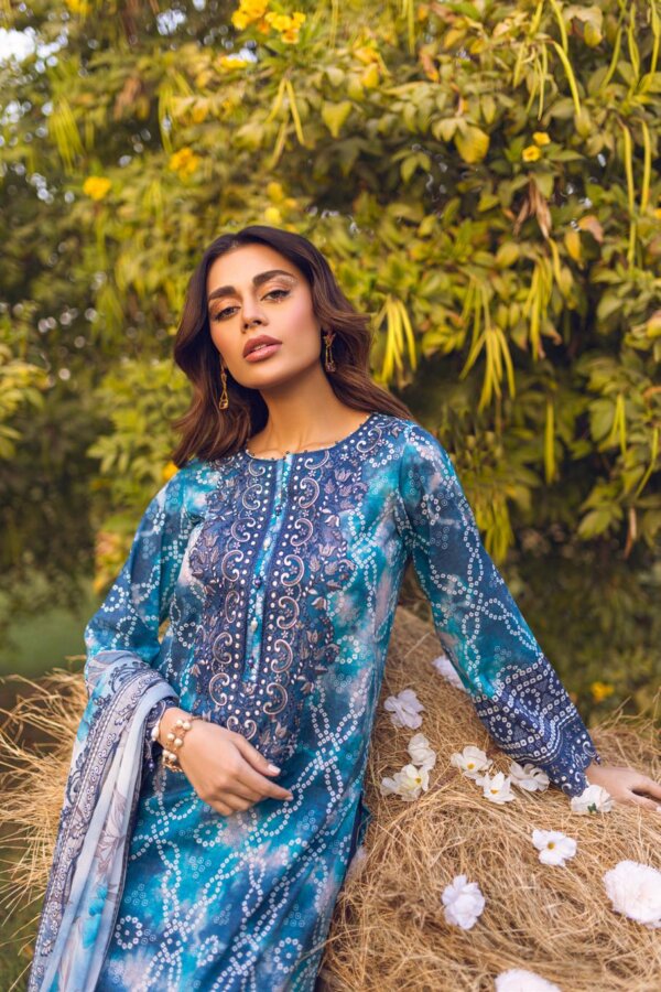 My Fashion Road Nureh Gardenia Unstitched Embroidered & Printed Lawn 2023 | NSG-88