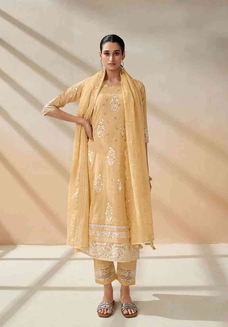 Ganga Dione Fancy Print Premium Cotton Branded Ladies Suits