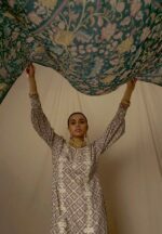 My Fashion Road Kimora Heer Kalam X Batik Designer Muslin Silk Salwar Suit | Grey