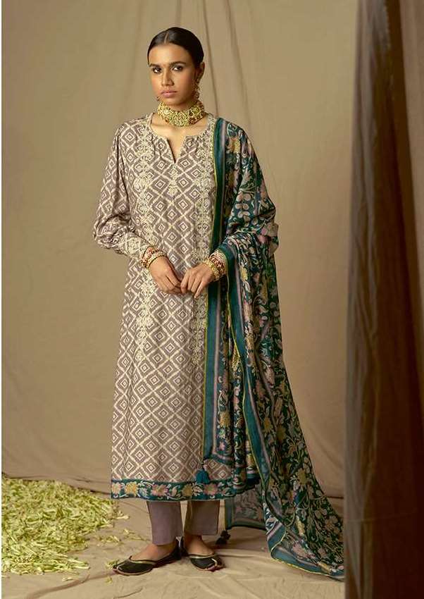 Buy Online Pure Silk Salwar Suit with Jacquard Work : 275434 -