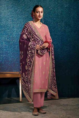 My Fashion Road Kimora Heer Laddo Exclusive Designer Silk Salwar Suit | Peach